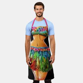 3e Luau of Keuken Lachen Schort