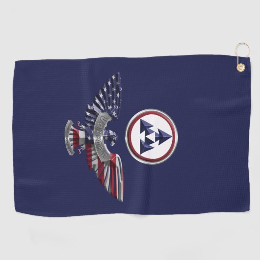 3e Maintenance Command Eagle Golfhanddoek (Horizontaal)