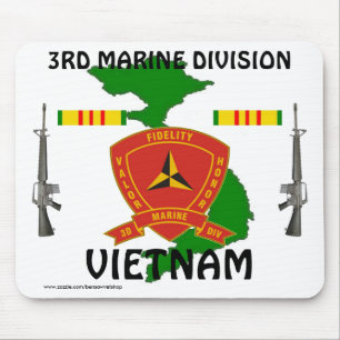 3e mariene div Vietnam Mousepad 1/wr Muismat