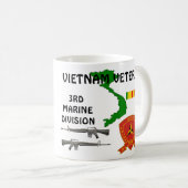 3e mariene koolstofdioxide. Vietnam Veteran Coffee Koffiemok (Voorkant rechts)