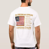 3e Michigan Cavalry (BH) T-Shirt (Achterkant)