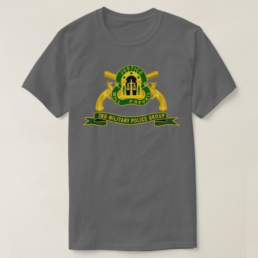 3e Militaire Politiegroep W BR Ribbon T-shirt (Design voorkant)