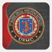 3e MSOB [3D] Vierkante Sticker (Voorkant)