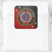 3e MSOB [3D] Vierkante Sticker (Tas)