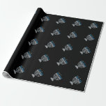 3e nacht van Hanukkah Glitter Wrapping Paper Cadeaupapier<br><div class="desc">Hanukkah 2022 begint in de avond van zondag 18 december en eindigt in de avond van maandag 26 december</div>