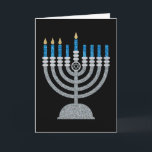 3e nachtkaartje voor Hanoekah Glitter Bedankkaart<br><div class="desc">Hanukkah 2022 begint in de avond van zondag 18 december en eindigt in de avond van maandag 26 december</div>