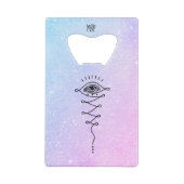 ** 3e oog naar verlichting en nirvana * creditkaart flessenopener (Achterkant)