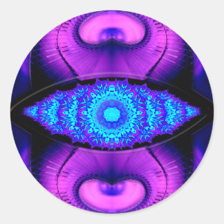 3e oog ronde sticker