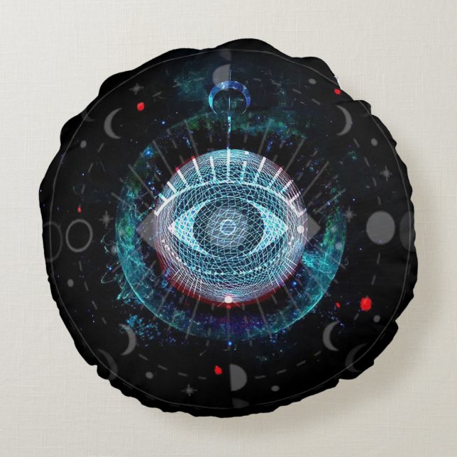 3e oogpiloot rond kussen (Achterkant)