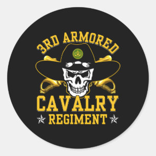 3e Pantsercavalerie Regit Ronde Sticker