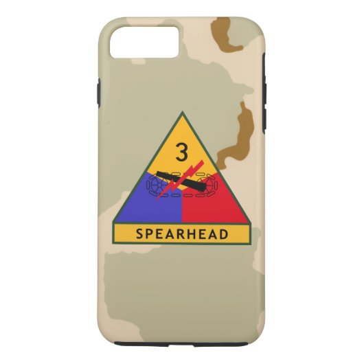 3e pantserdivisie "Spearhead" Desert Camo Case-Mate iPhone Case (Achterkant)