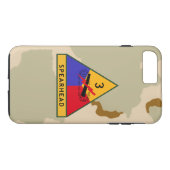 3e pantserdivisie "Spearhead" Desert Camo Case-Mate iPhone Case (Achterkant (Horizontaal))
