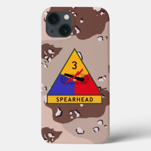 3e pantserdivisie "Spearhead" Desert Camo iPhone 13 Hoesje