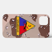 3e pantserdivisie "Spearhead" Desert Camo Case-Mate iPhone Case (Achterkant (horizontaal))