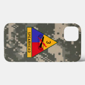 3e pantserdivisie "Spearhead" digitale camo Case-Mate iPhone Case (Achterkant (horizontaal))