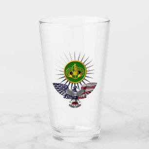 3e Pantsergrot Regiment Custom Eagle Glass Cup Glas