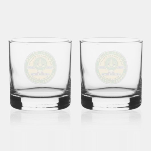 3e Pantserregiment ACR Desert Storm Whisky Glas (Achterkant)