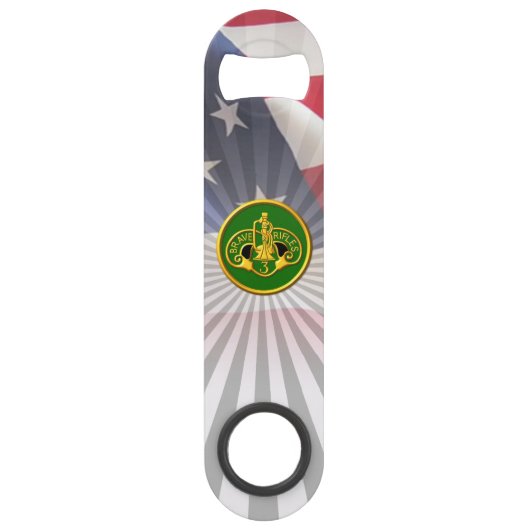 3e Pantserregiment "Brave Rifles" Speed Flessenopener (Voorkant)