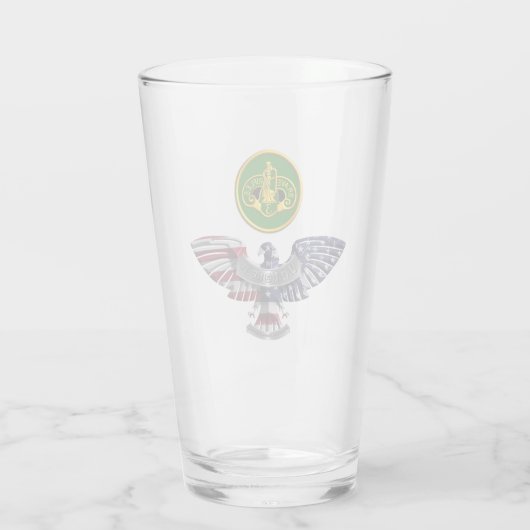 3e Pantserregiment Eagle Glass Tumbler (Achterkant)
