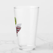 3e Pantserregiment Eagle Glass Tumbler (Links)