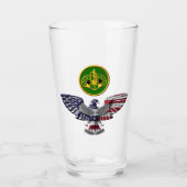 3e Pantserregiment Eagle Glass Tumbler (Voorkant)