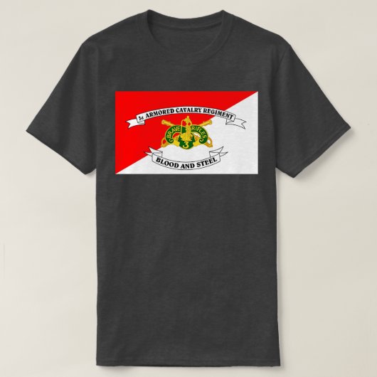 3e Pantserregiment kleuren T-shirt (Design voorkant)