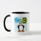3e Penguin Verjaardag Tshirts en geschenken Mok (Links)