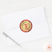 3e plaats evenement medaille competitie sticker ro (Envelop)