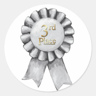 3e plaats lint Stickers