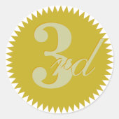 3e prijs Golden Seal Stickers (Voorkant)