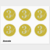 3e prijs Golden Seal Stickers (Vel)
