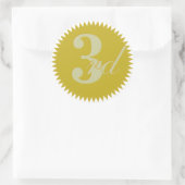 3e prijs Golden Seal Stickers (Tas)