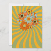 3e Roze Meisjes Retro Vintage jaren zeventig Kaart (Achterkant)