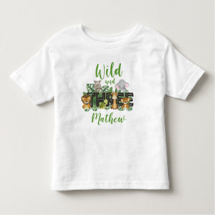 3e Safari Birthday Oerwoud Dieren T Kinder Shirts