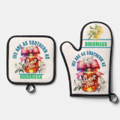 3e Southern Sweet Tea Oven Mitt & Pot Holder Set (Voorkant)