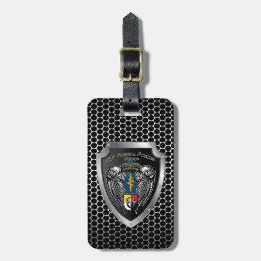 3e speciale-exploitatiegroep — Airborne Bagagelabel (Voorkant verticaal)