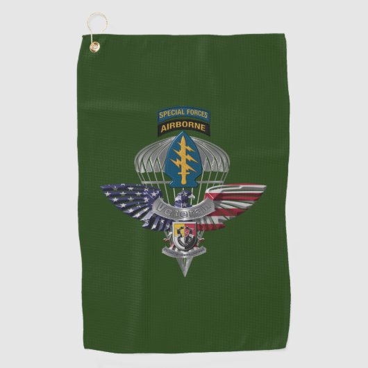 3e speciale exploitatiegroep airborne Eagle Golfhanddoek (Voorkant)