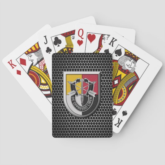 3e speciale exploitatiegroep, luchtgedragen pokerkaarten (Achterkant)