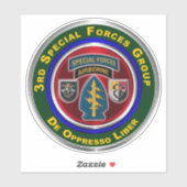 3e speciale exploitatiegroep Vinylauto Sticker (Vel)