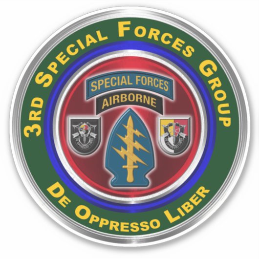 3e speciale exploitatiegroep Vinylauto Sticker (Voorkant)