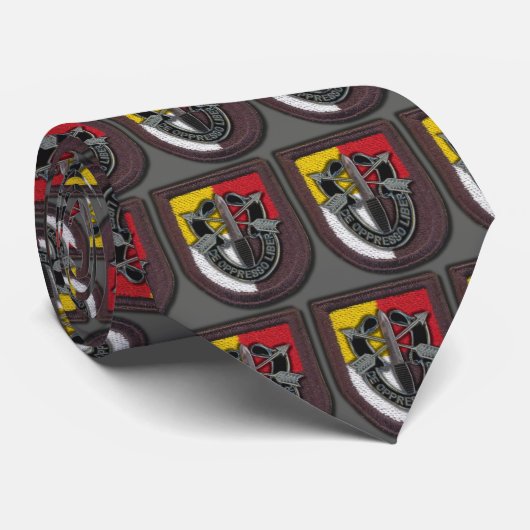 3e speciale groep groene bessen veteraan stropdas (Opgerold)