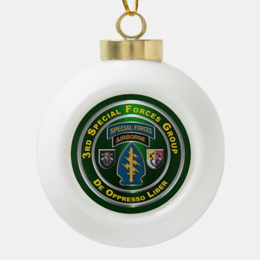 3e speciale operationele groep keramische bal ornament (Voorkant)