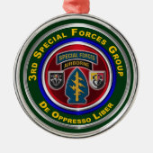 3e speciale operationele groep kerst metalen ornament (Voorkant)