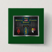3e speciale operationele groep (SOF) Vierkante Button 5,1 Cm (Voorkant)