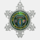 3e speciale operationele groep tin sneeuwvlok ornament (Voorkant)