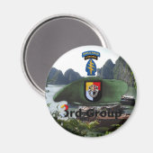 3e speciale troepengroep SF SFG Veterans Veterans Magneet (Voorkant / Achterkant)