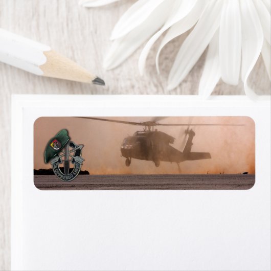 3e speciale troepenmacht voor groene bergen fort b etiket (Insitu)