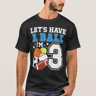 3e sportieve verjaardagsfeestje drie jaar oud verj t-shirt