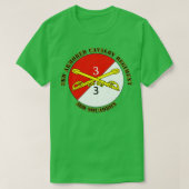 3e squadron 3e pantserregiment met Tex T-shirt (Design voorkant)