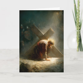 3e Statie van de Kruisweg - Jezus valt voor de eer Kaart